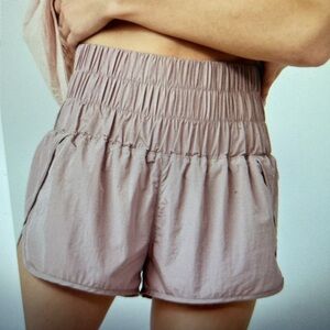 FP Movement by Free People The Way Home High-Waisted Mauve Shorts small lined
